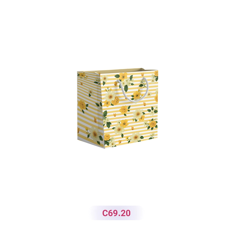 پاکت کادو با طرح گل زرد (سری 20)
