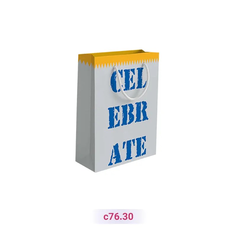 پاکت کادو با طرح طوسی و نارنجی  (سری 30)