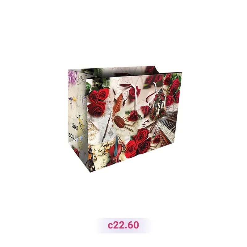پاکت کادو با طرح گل و گیتار (سری 60)
